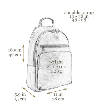 Womens Leather Backpack - I, Claudius