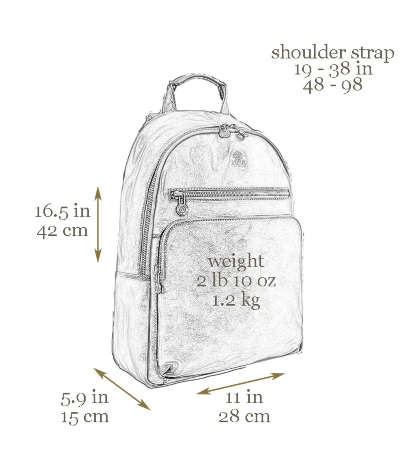 Sac à dos en cuir - I, Claudius