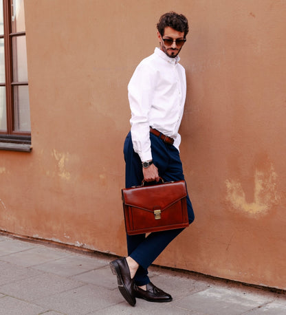 Porte-documents en cuir au design classique - The Magus