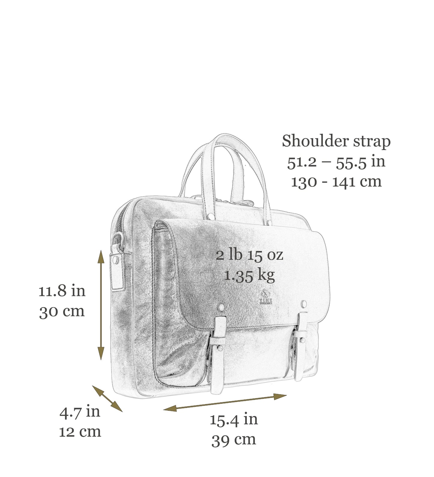 Sacoche en cuir pour ordinateur portable - Lanark