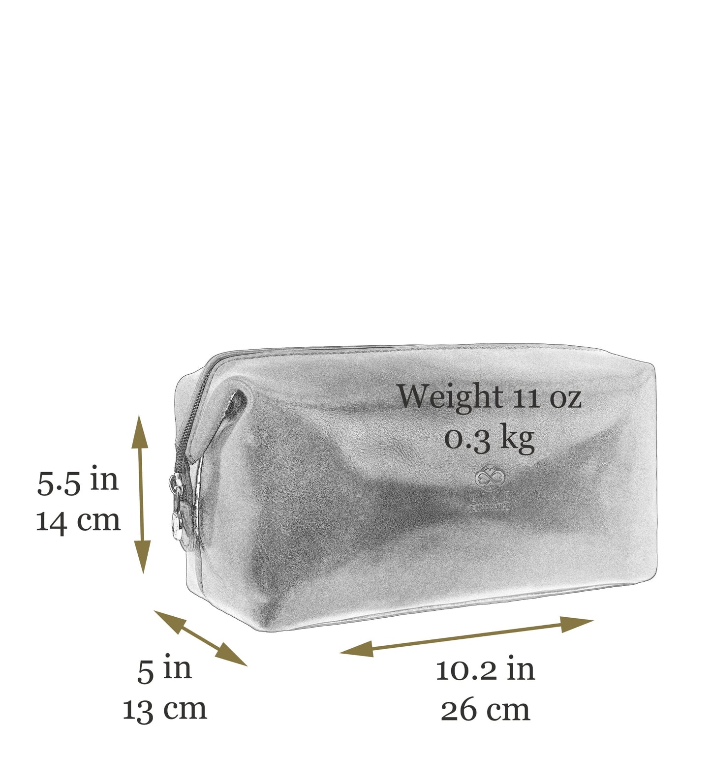 Trousse de toilette en cuir - Four Past Midnight