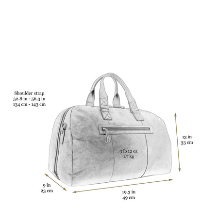 Leather Duffel Bag for Women - The Day of The Locust