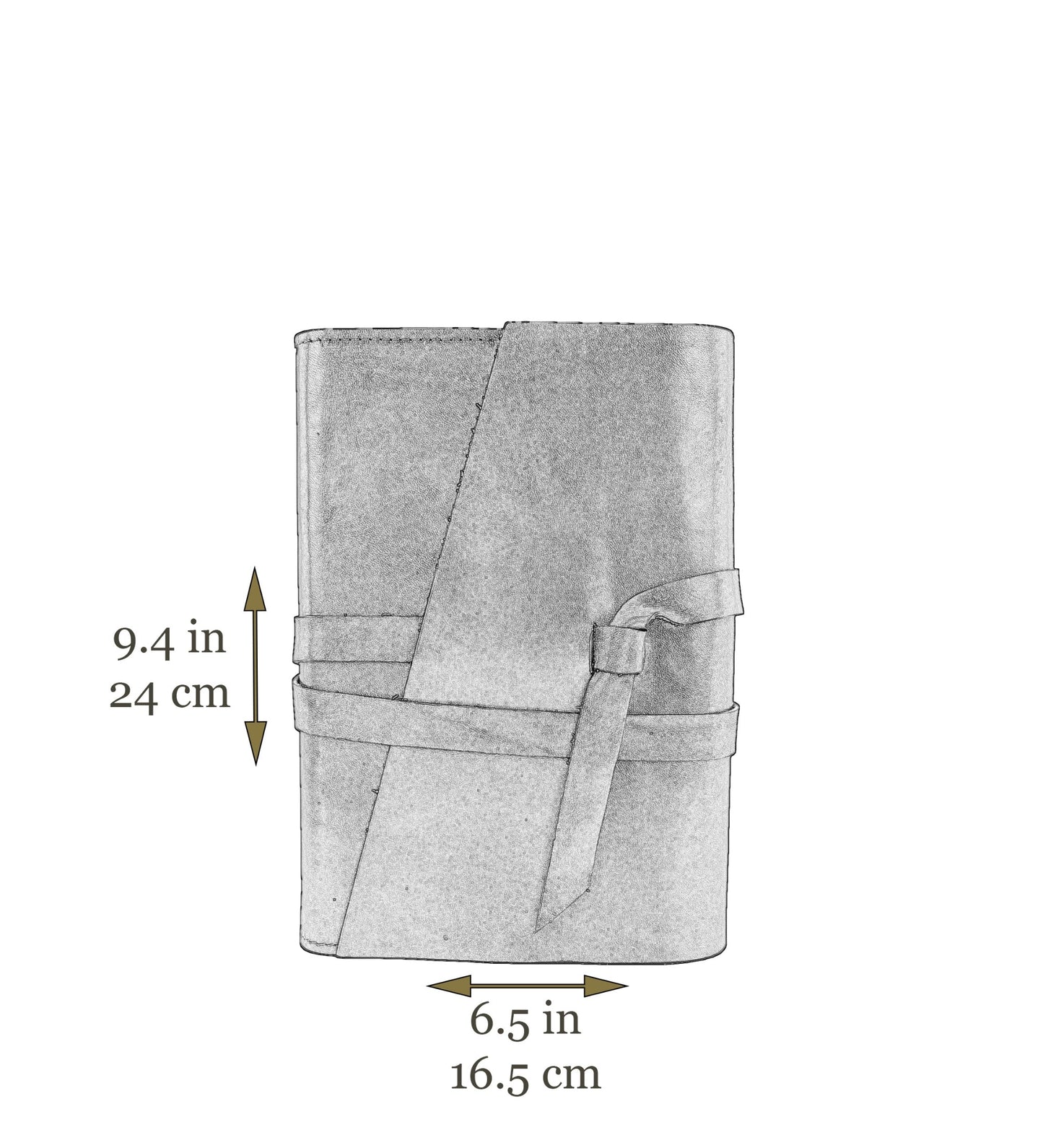 Journal en cuir avec bloc-notes rechargeable A5 - P.S. I Love You