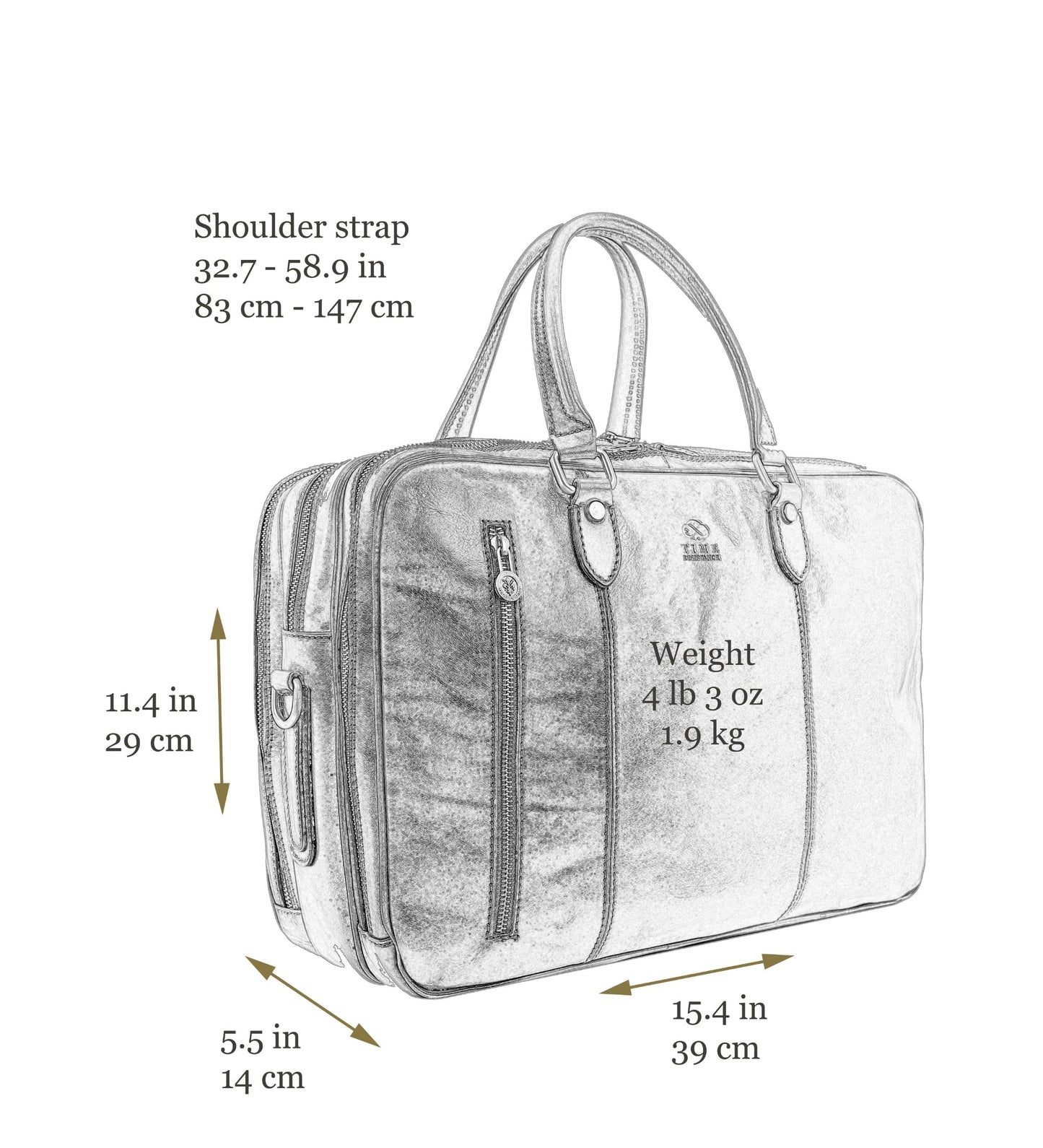 Sac à dos porte-documents convertible en cuir - L'adieu aux armes