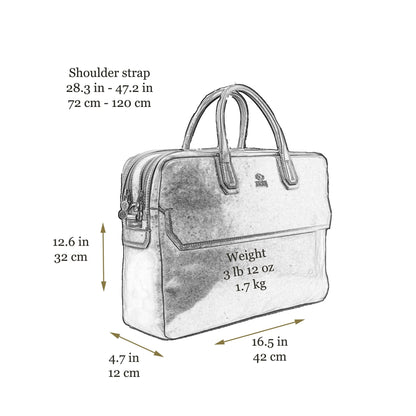 Grand sacoche en cuir pour ordinateur portable - Nostromo