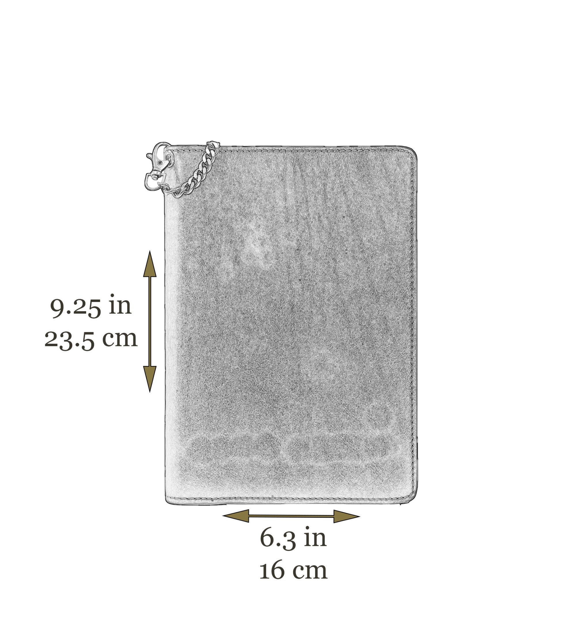 Womens Leather Journal with Refillable A5 Notepad - The Diary of a Nobody