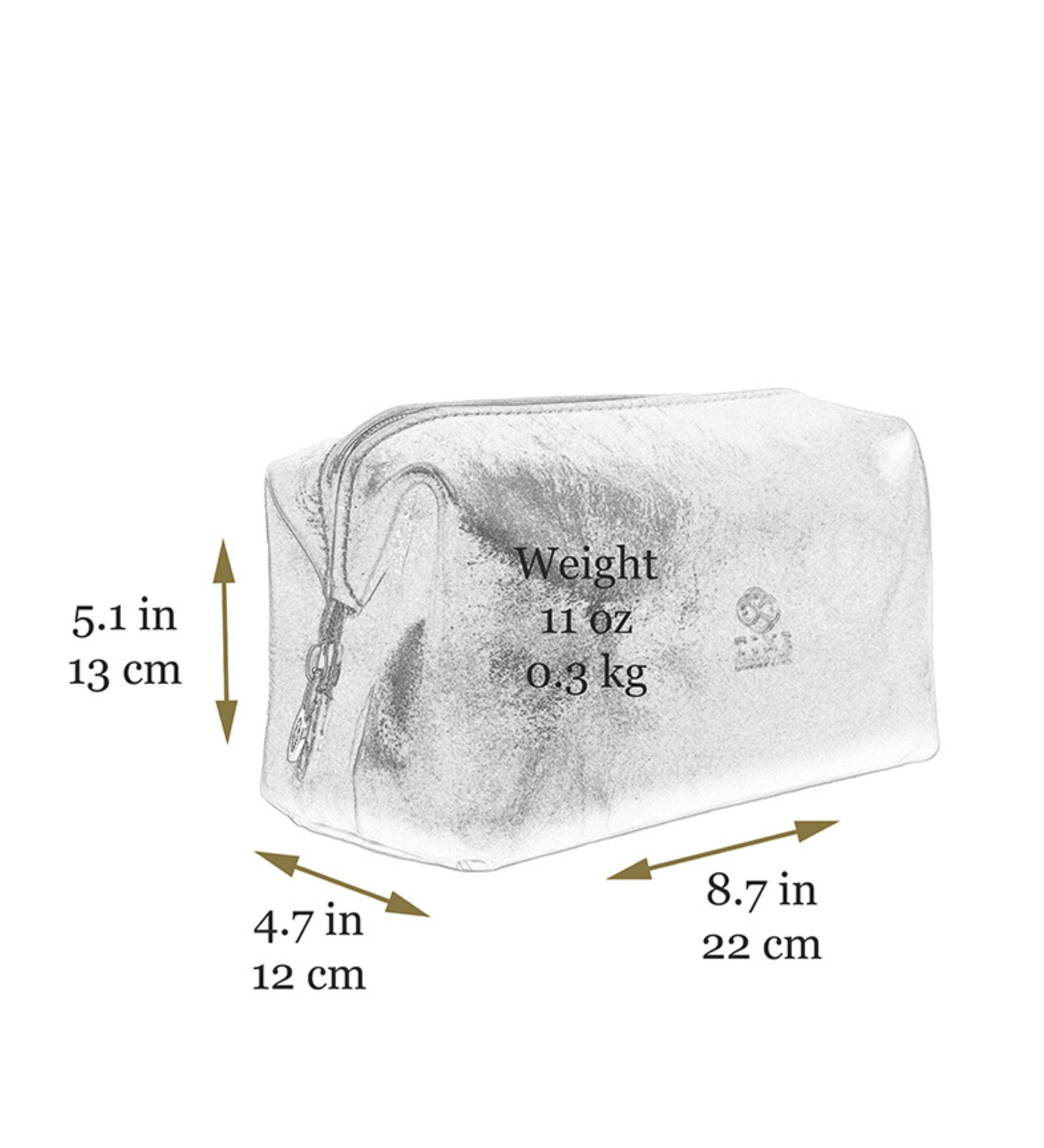 Small Leather Toiletry Bag - Four Past Midnight