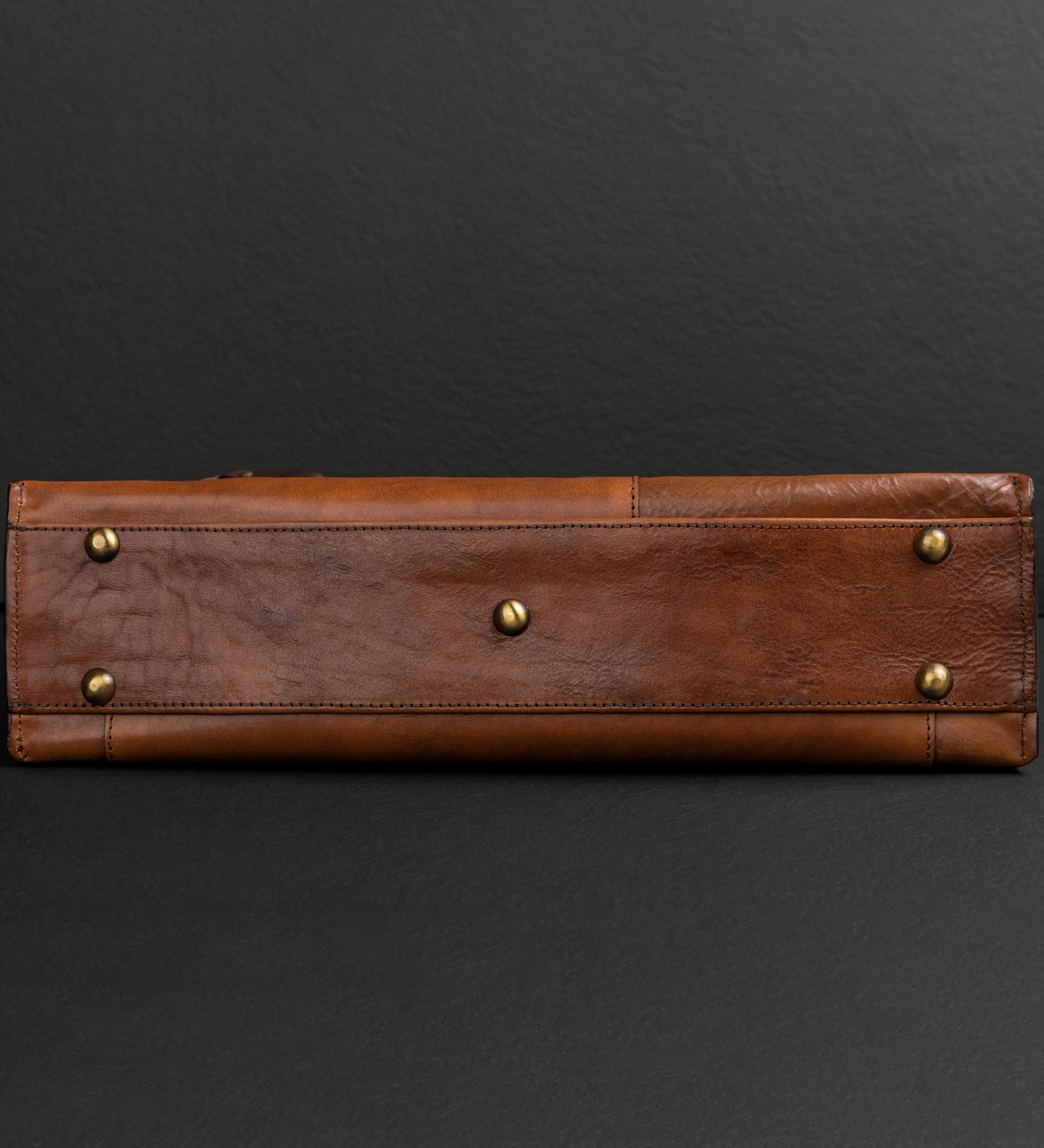 Brown Leather Briefcase Laptop Bag - From Here to Eternity