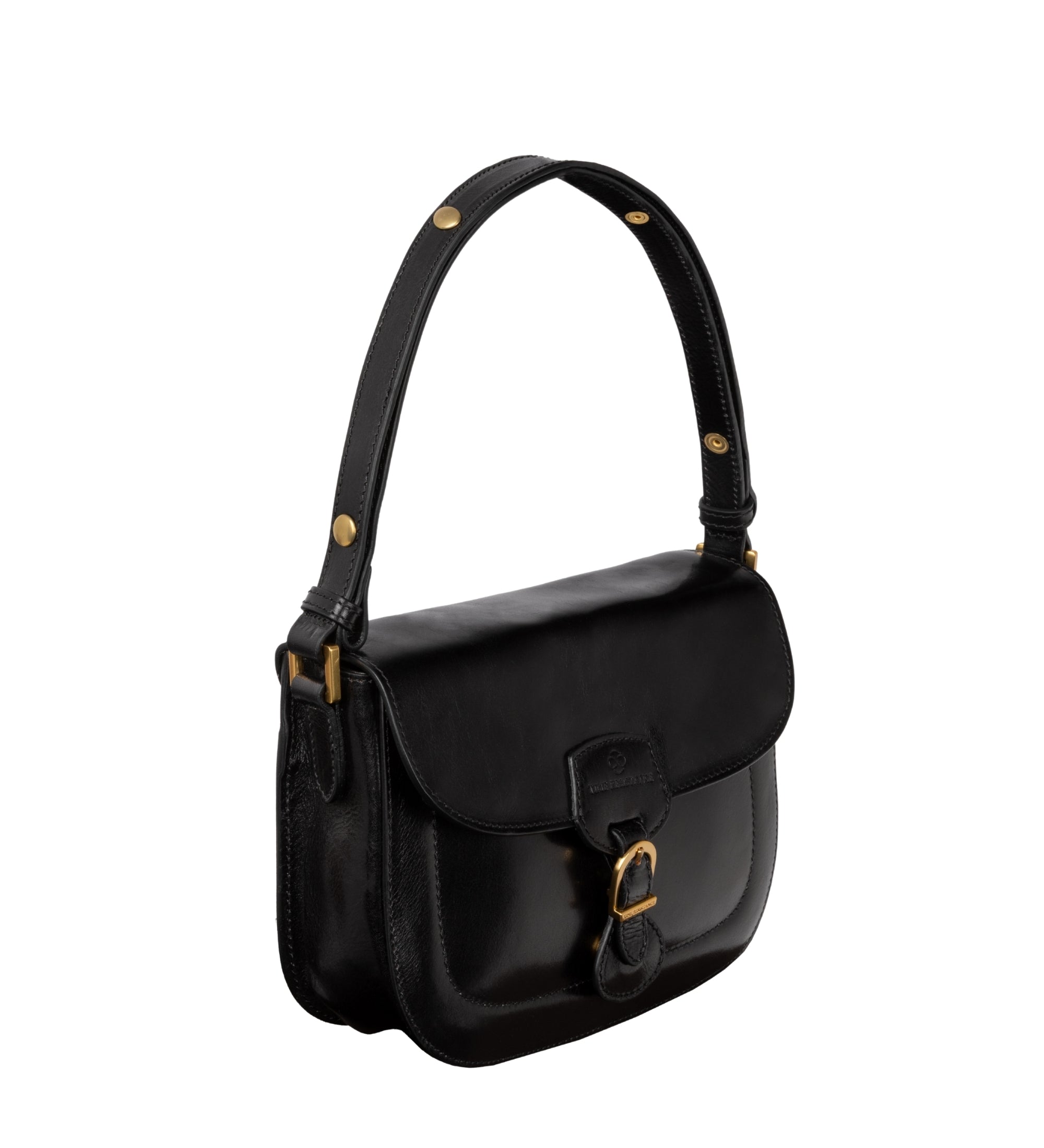 Womens Leather Saddle Bag - Romola