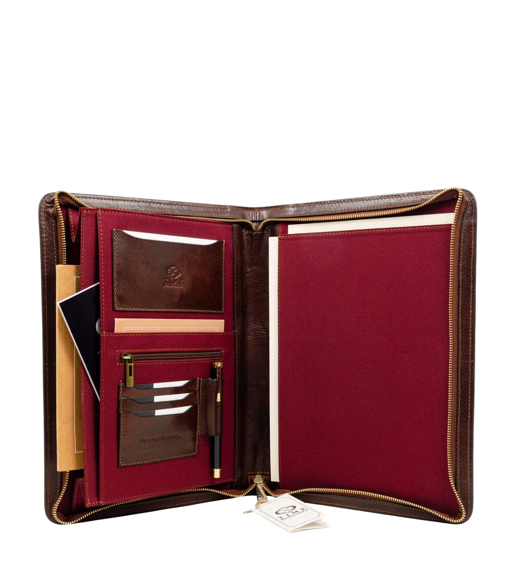 Leather A4 Documents Folder Organizer - Candide