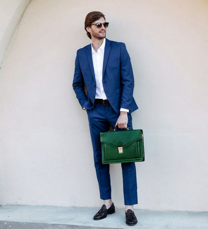 Porte-documents en cuir au design classique - The Magus