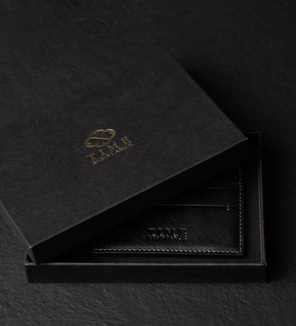 Womens Leather Credit Card Case Business Card Case - Fireflies