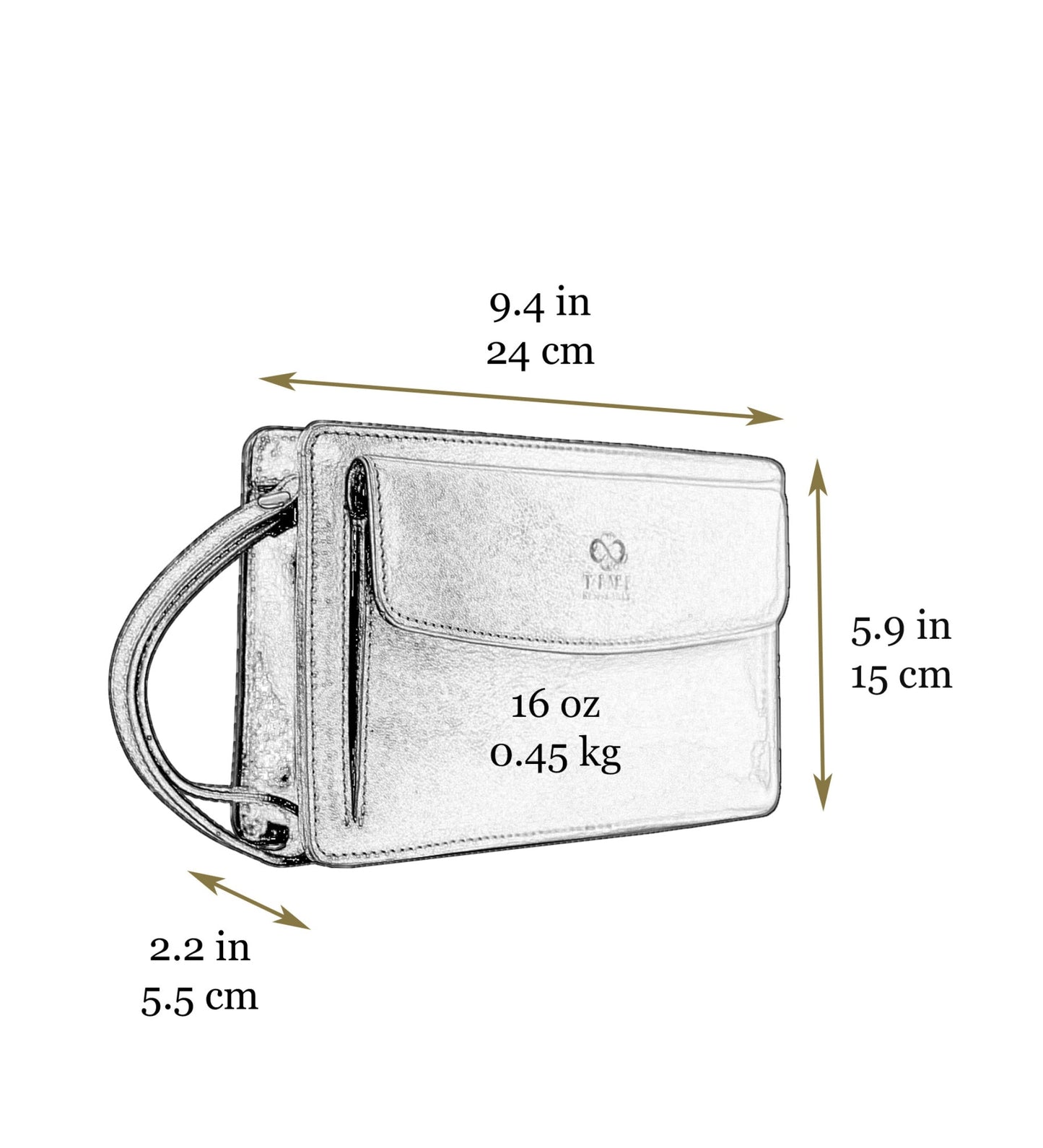 Pochette en cuir - Decameron