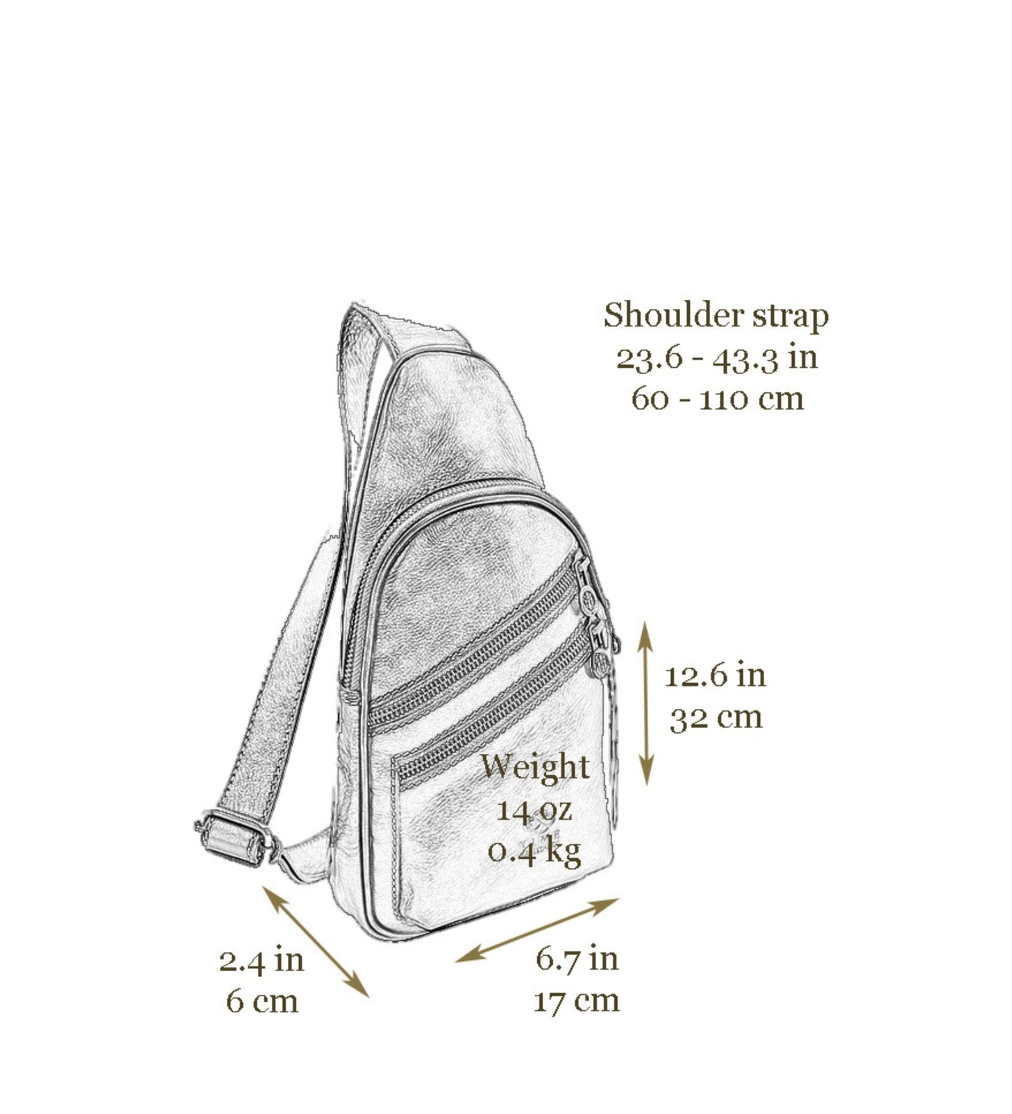 Sac besace en cuir - Catch-22