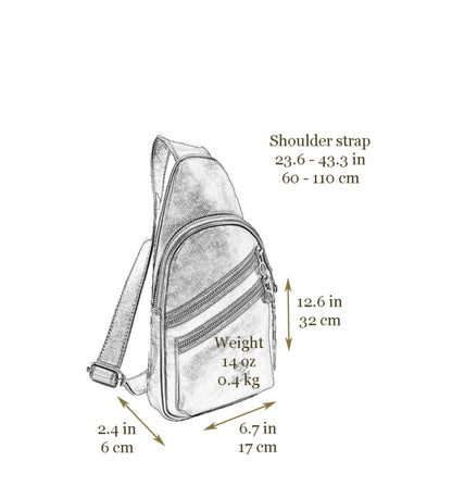 Sac besace en cuir - Catch-22