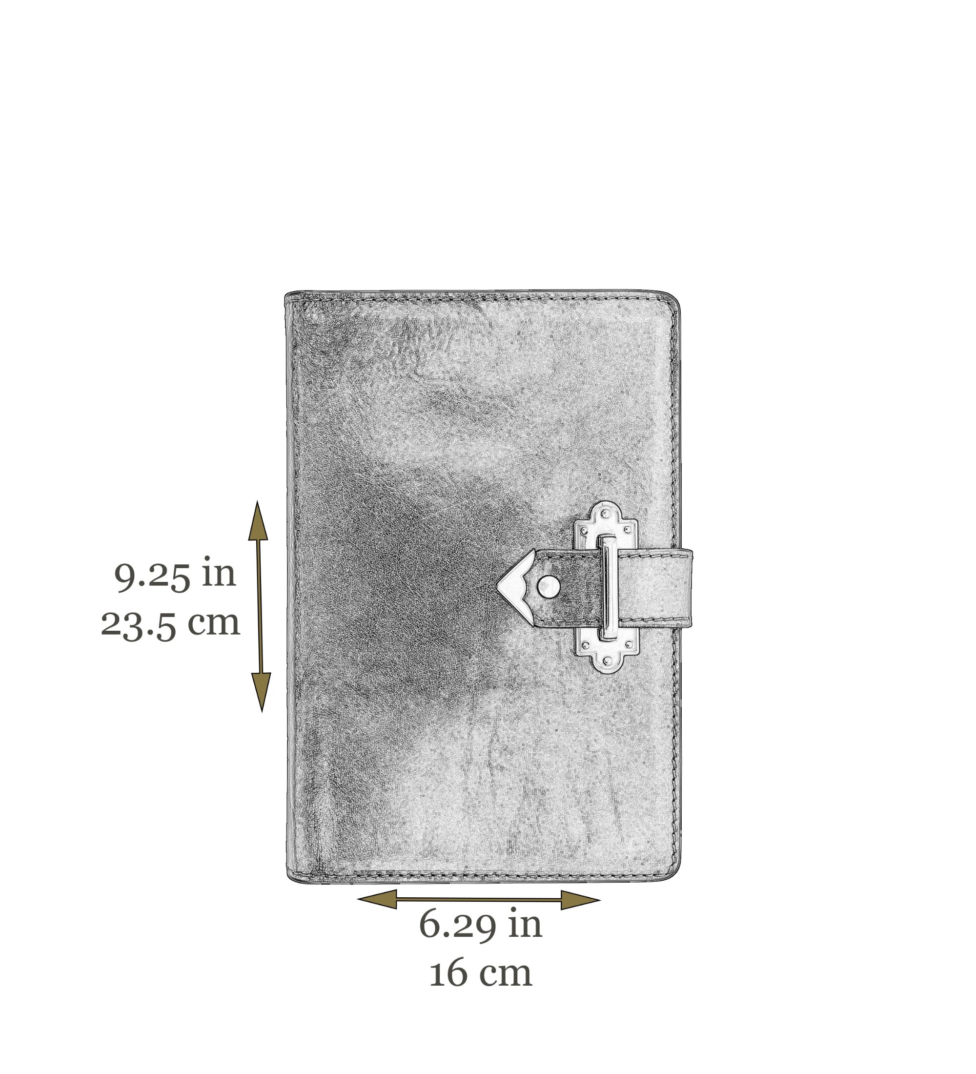 Womens Leather Journal with Refillable A5 Notepad - In Search of Lost Time