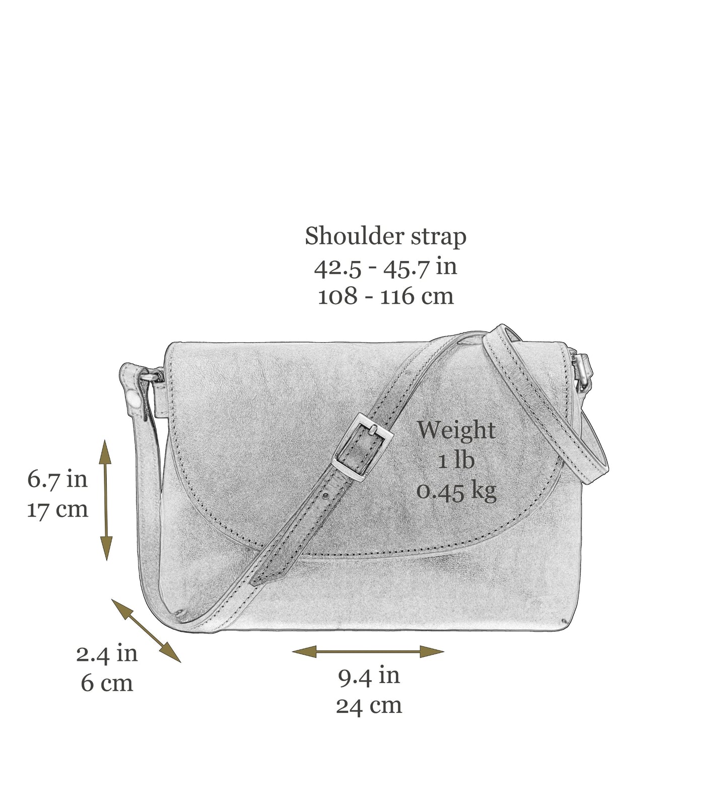 Sac à bandoulière en cuir - Sophie's Choice