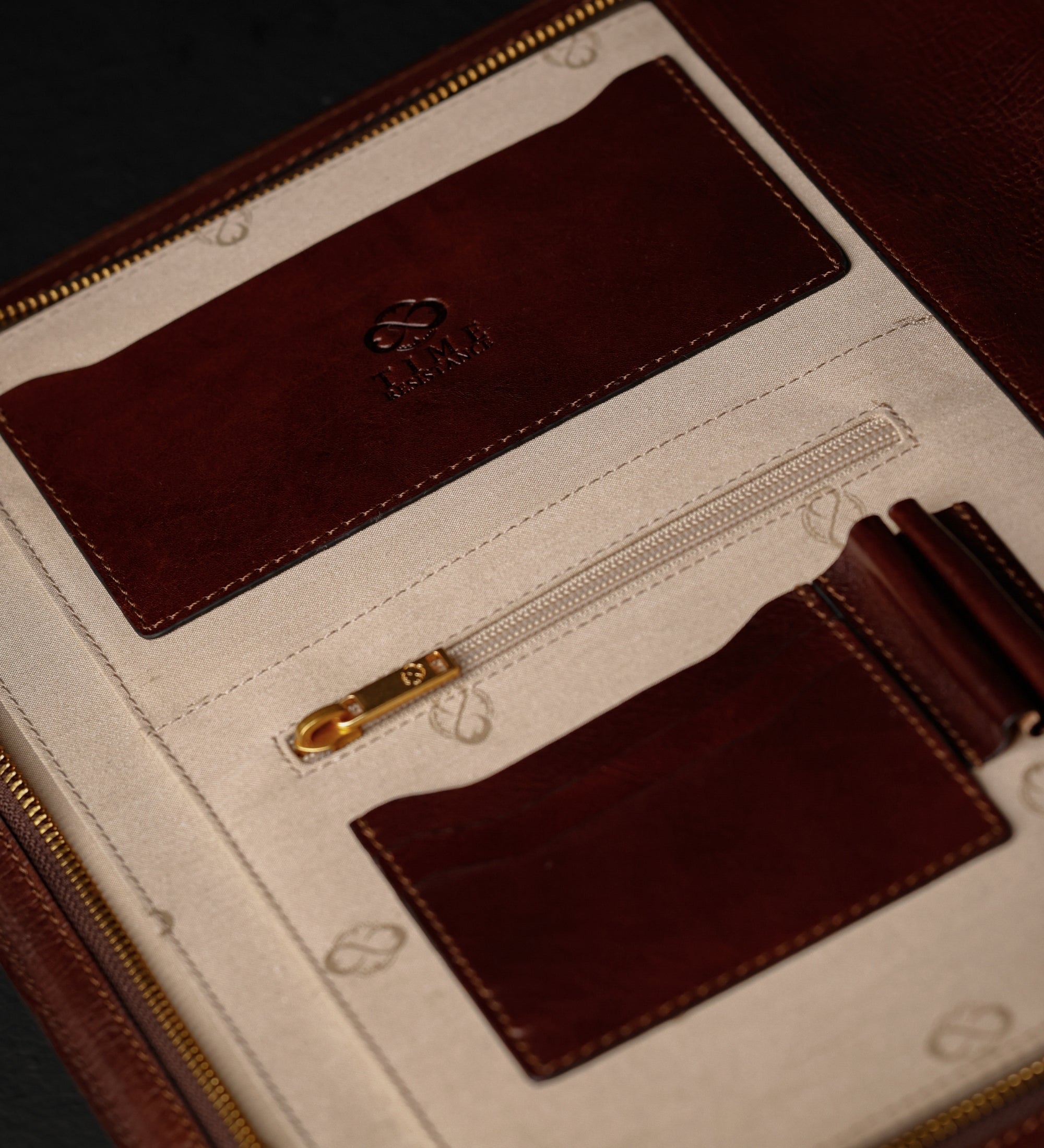 Leather A4 Documents Folder Organizer - Candide