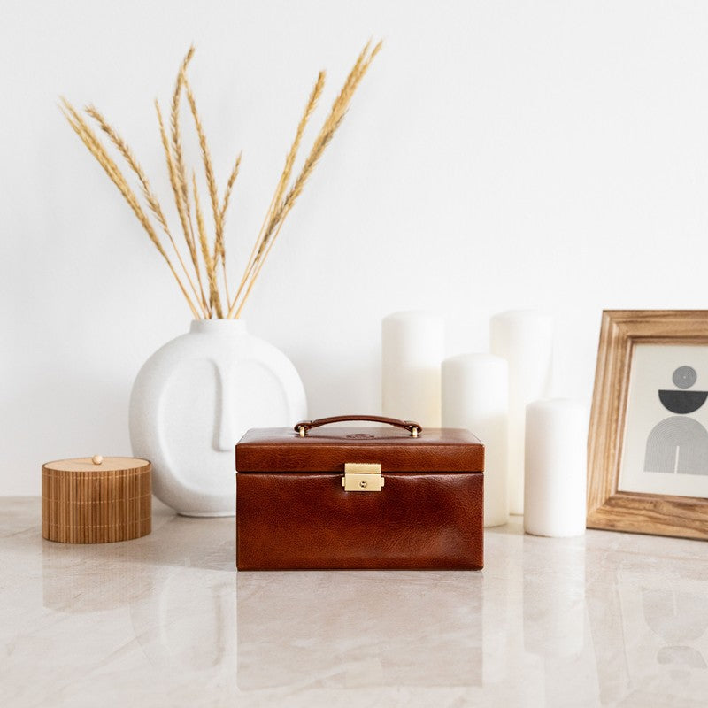 Leather Jewelry Box - Beloved Accessories Time Resistance   