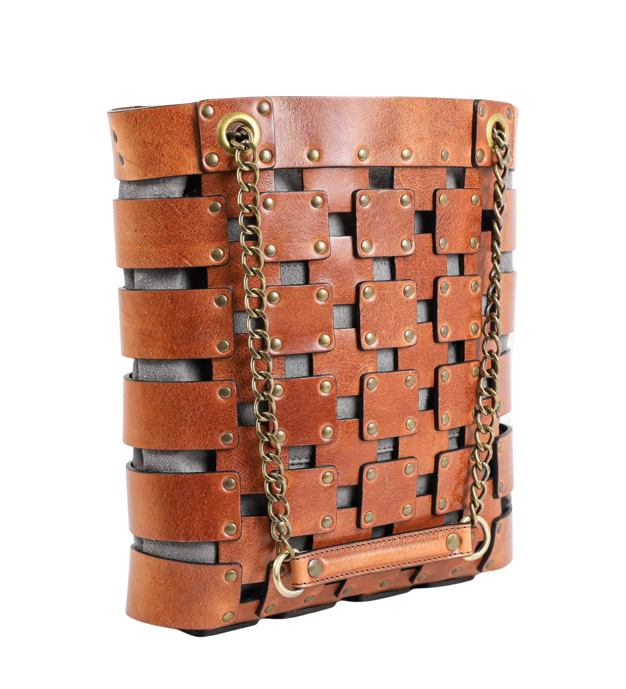 Womens Leather Tote Bag - Jeanne d'Arc