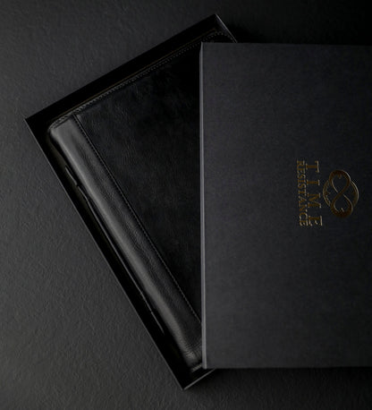Womens Leather Portfolio with Binder - Joy in the Morning