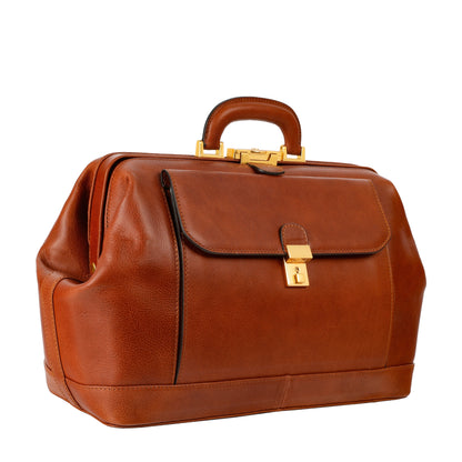 Large Italian Leather Doctor Bag - Hamlet