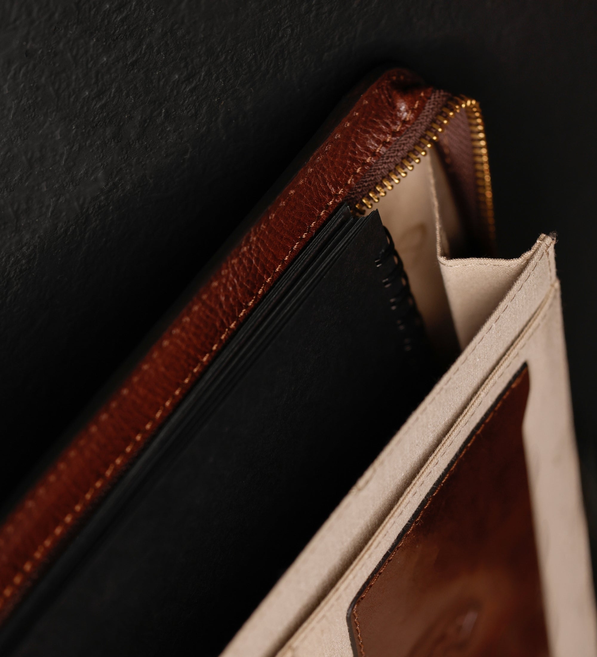 Leather A4 Documents Folder Organizer - Candide