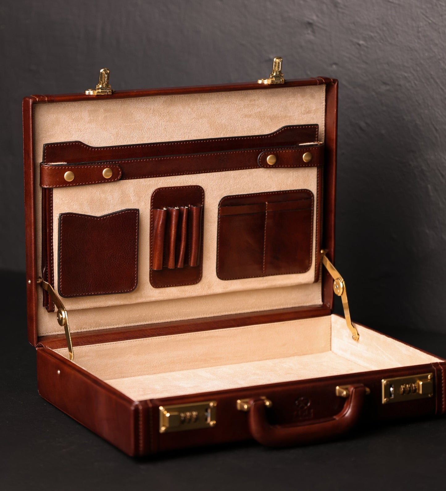 Attaché-case en cuir Porte-documents - The Rainbow