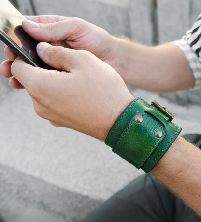 Bracelet double en cuir pour homme - The Moviegoer