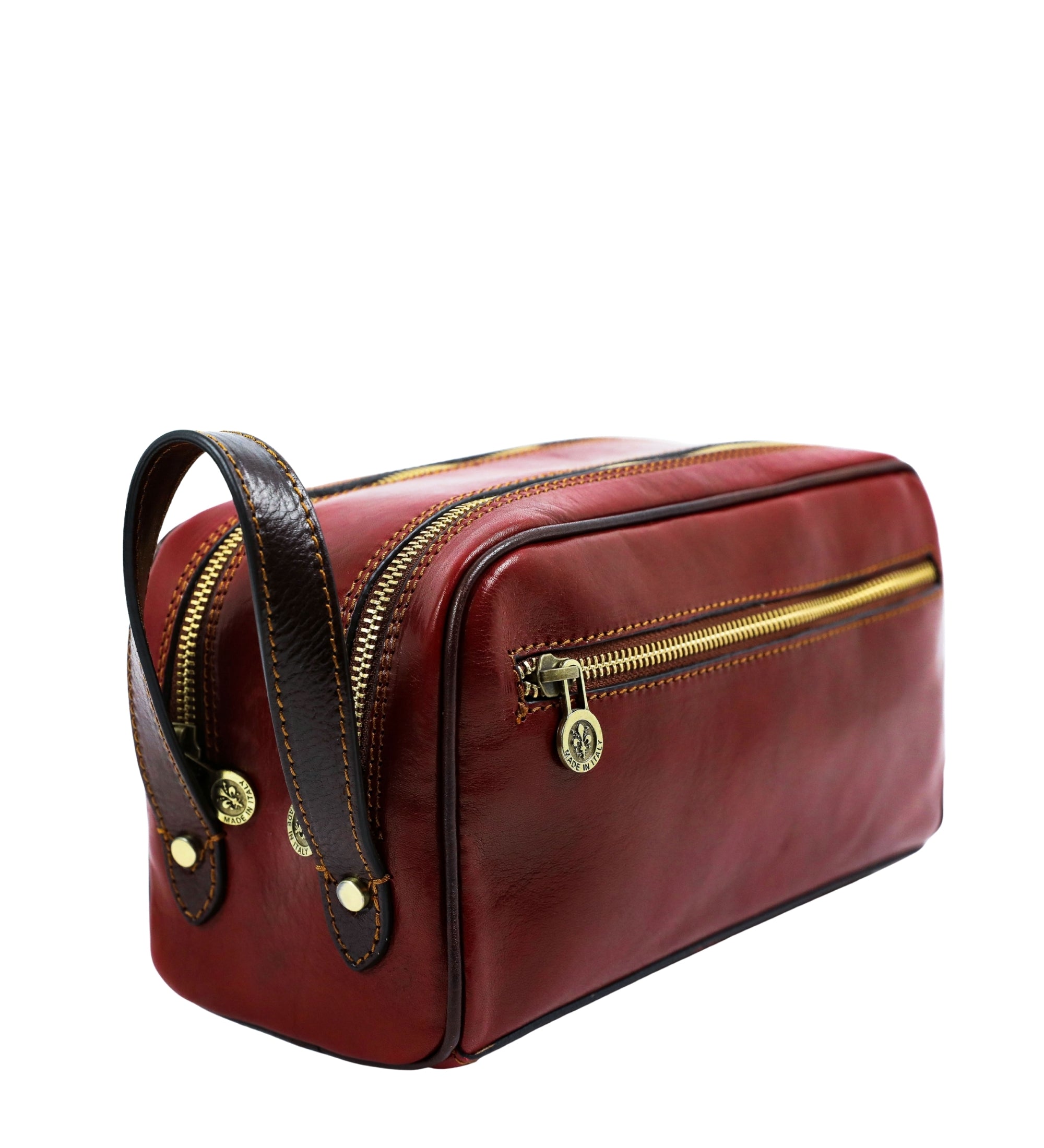 Leather Cosmetic Bag Dopp Kit - All the Kings Men