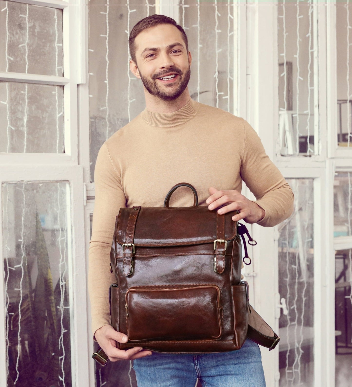 Sac à dos en cuir - The Good Earth