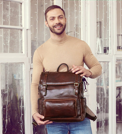 Sac à dos en cuir - The Good Earth