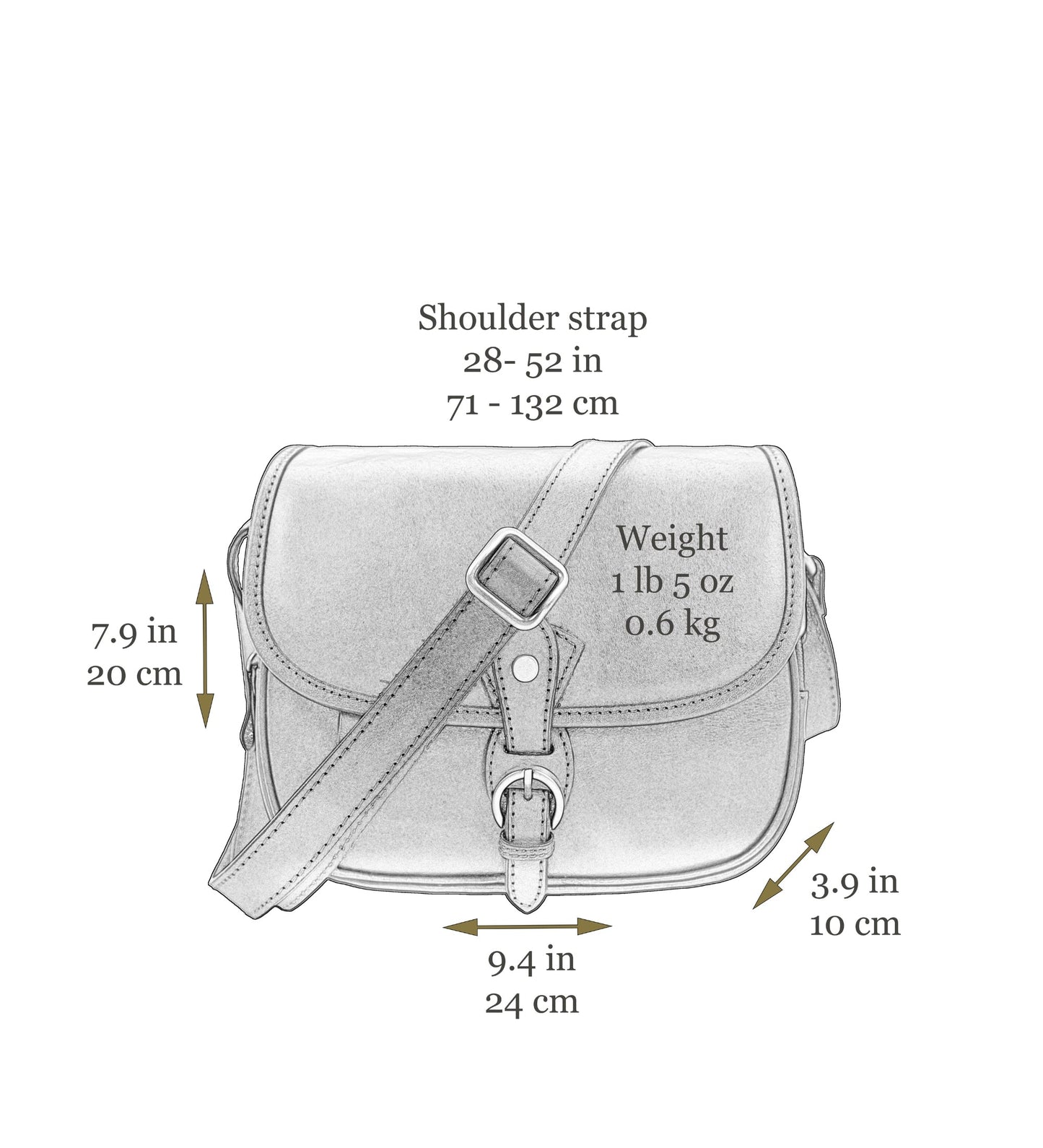 Sac en cuir pour le corps - Women In Love