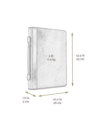 Leather Portfolio with Binder - Joy in the Morning