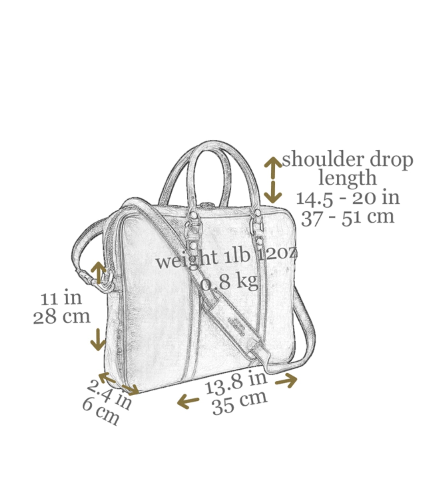 Sacoche en cuir pour ordinateur portable - Le Hobbit