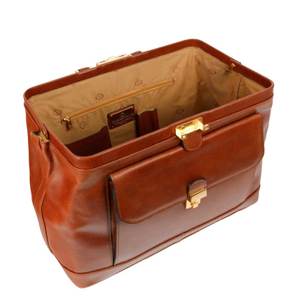 Large Italian Leather Doctor Bag - Hamlet