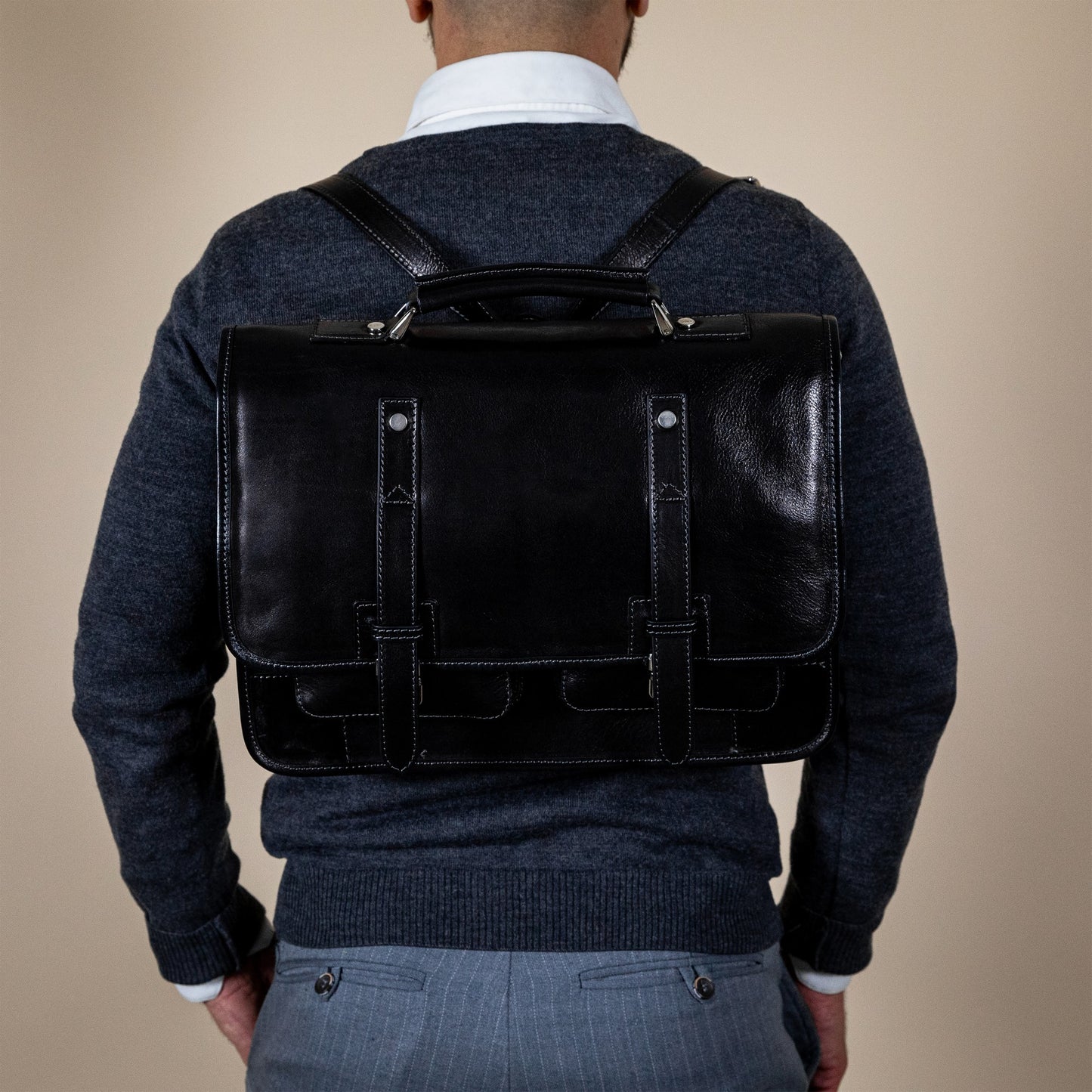 Leather Briefcase Backpack - A Midsummer Night's Dream