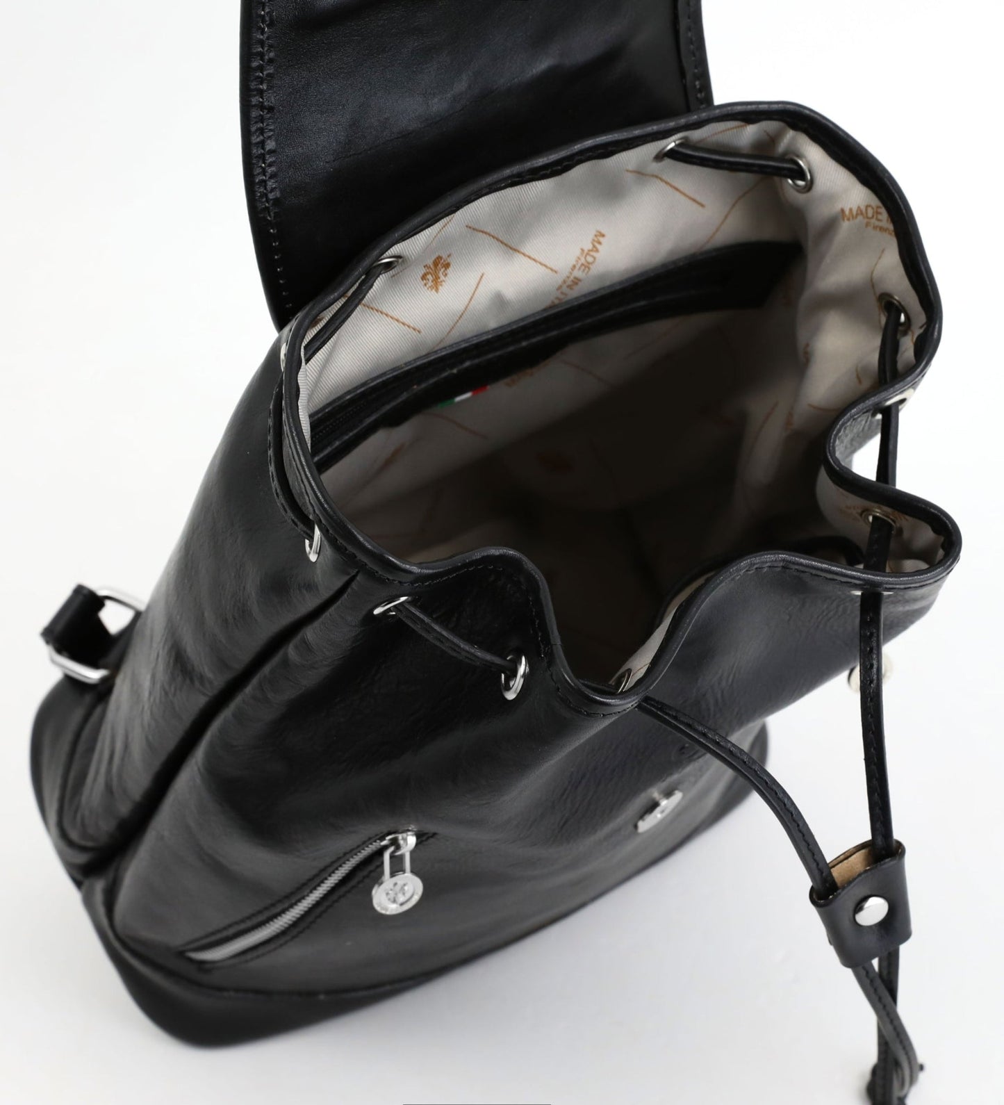 Sac à dos en cuir - White Noise