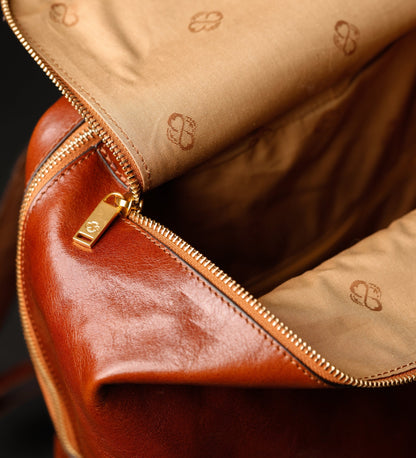 Leather Backpack for Women - A Bend in the River