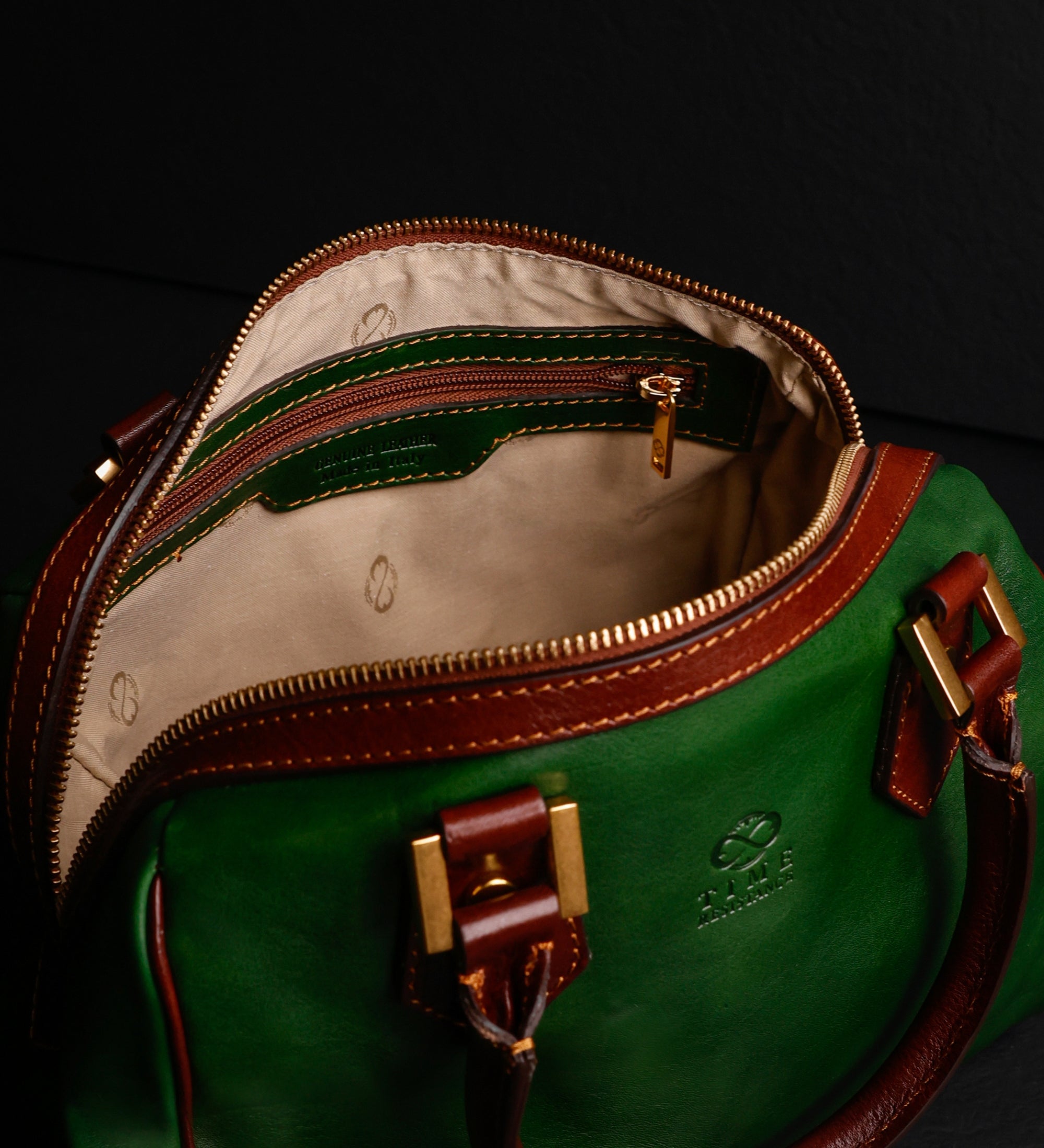 Womens Leather Barrel Bag - Little Dorrit