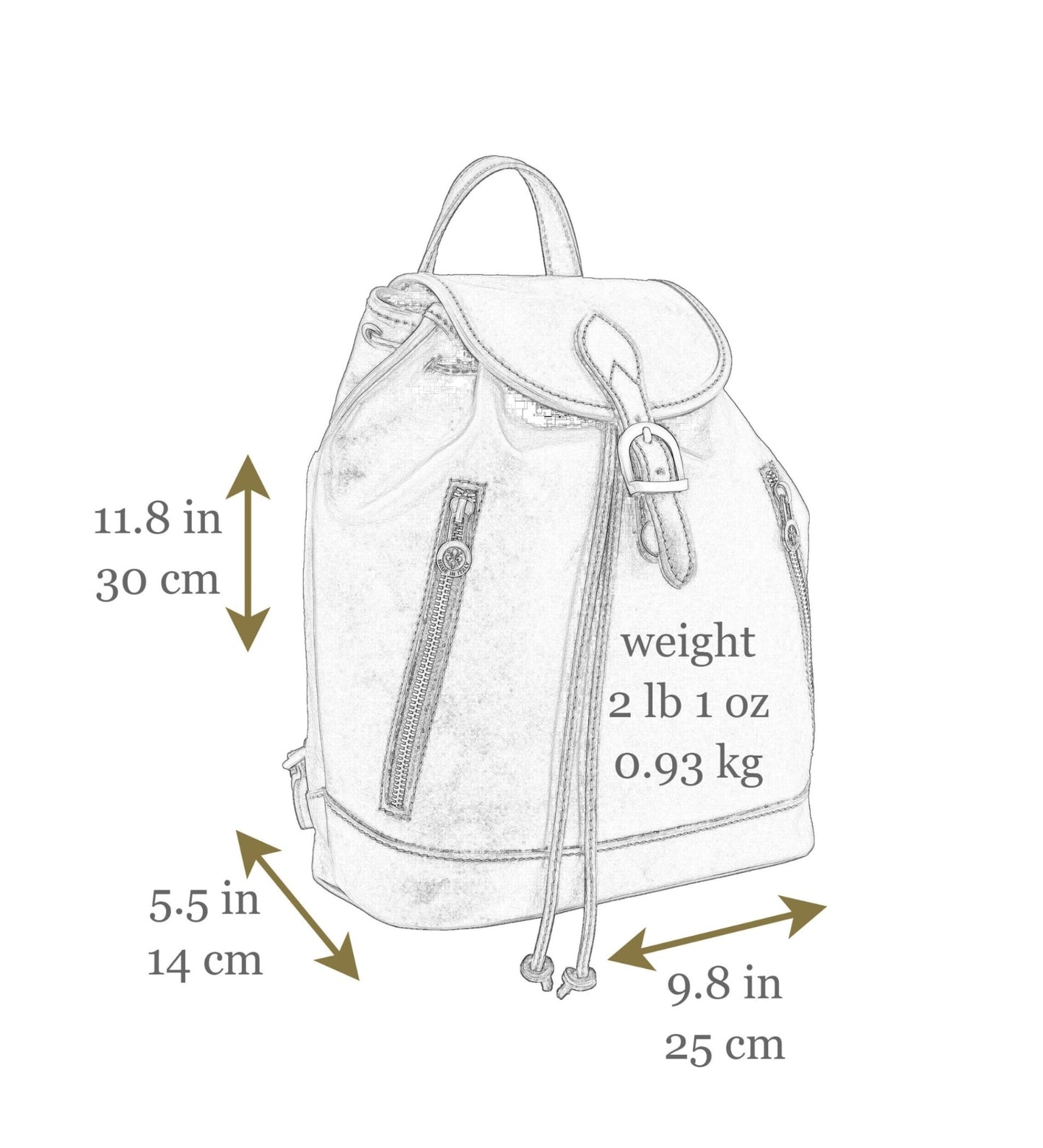 Sac à dos en cuir - White Noise