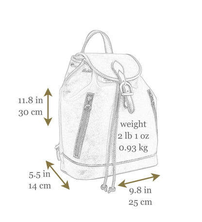 Sac à dos en cuir - White Noise