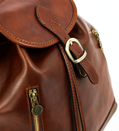 Sac à dos en cuir - White Noise