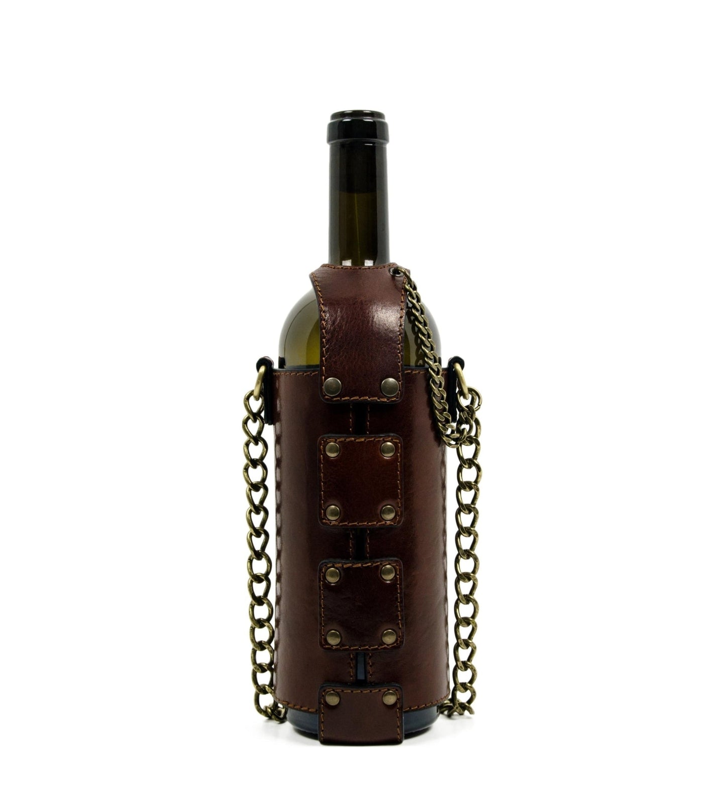 Sac porte-bouteille en cuir - Saving Grapes
