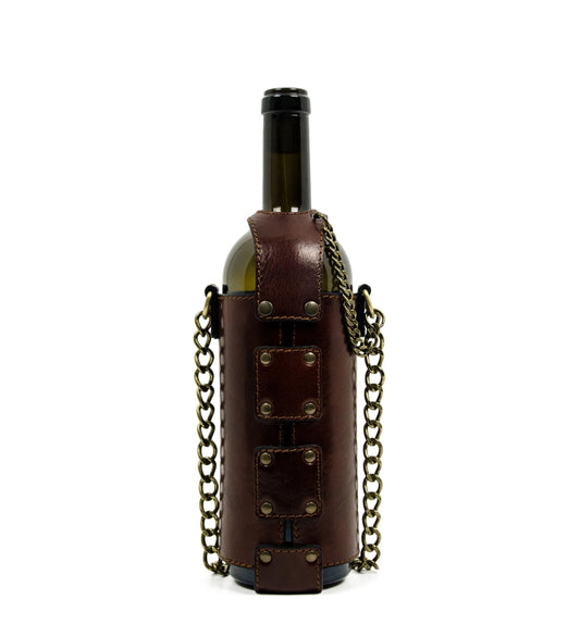 Sac porte-bouteille en cuir - Saving Grapes
