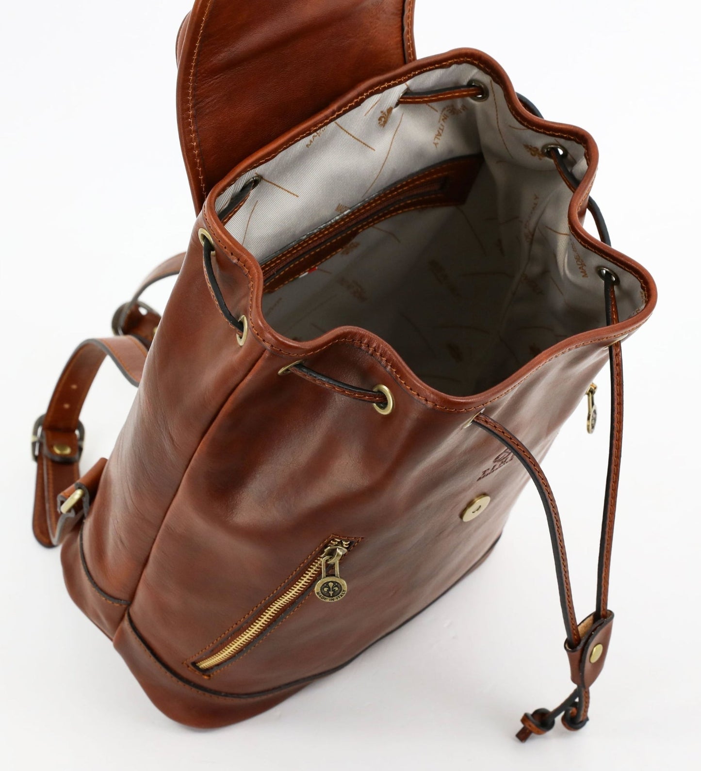 Sac à dos en cuir - White Noise