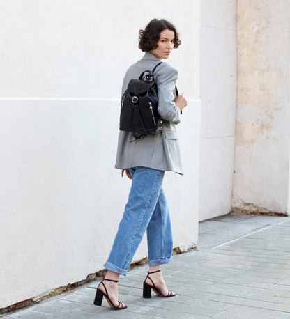 Sac à dos en cuir - White Noise