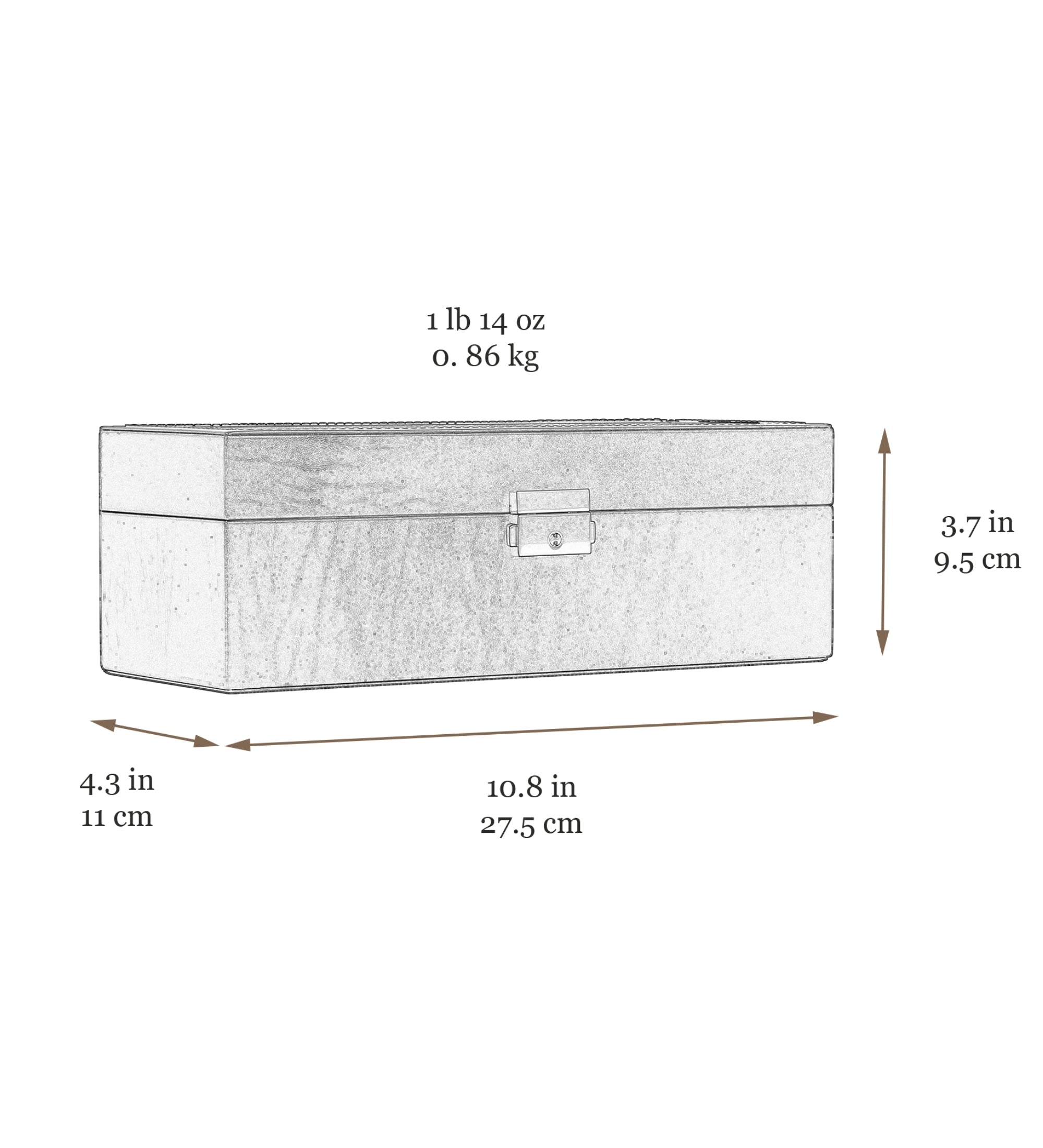 Womens Leather Watch Box, Watch Organizer - Silence