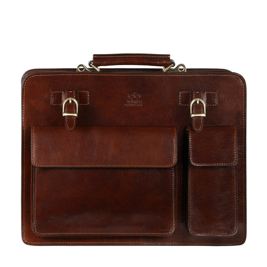 Leather Satchel Bag Briefcase - The Prophet