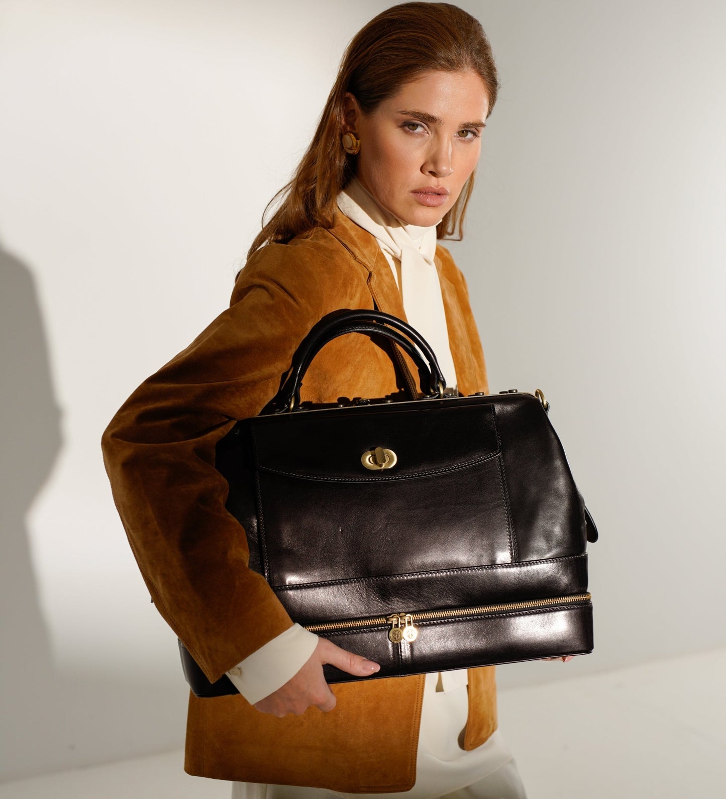 Womens Leather Doctor Bag, Medical Bag, Leather Handbag - Doctor Faustus